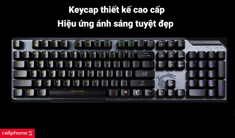 Bàn phím cơ có dây Gaming MSI Vigor GK50 Elite 
