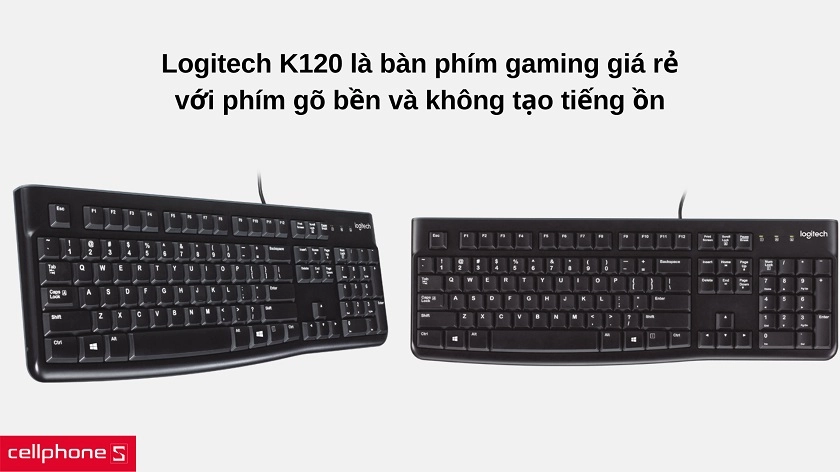 Bàn phím có dây Logitech K120