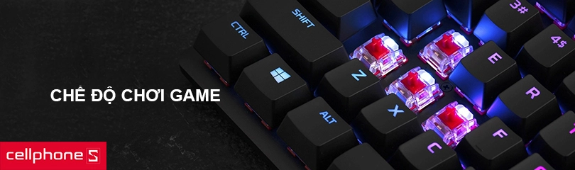 Chế độ chơi game tiện lợi, hỗ trợ tùy biến nâng cao qua HyperX NGENUITY