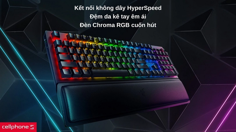 Bàn phím cơ không dây Razer BlackWidow V3 Pro