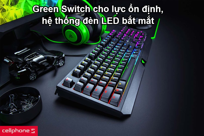 Bàn phím Razer Blackwidow Green Switch