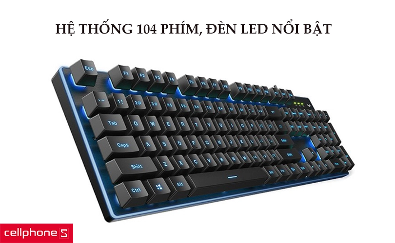 Bàn phím có dây Gaming Rapoo V58