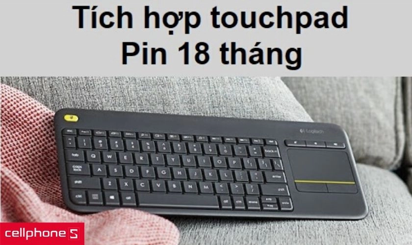 Bàn phím không dây Logitech K400 Plus