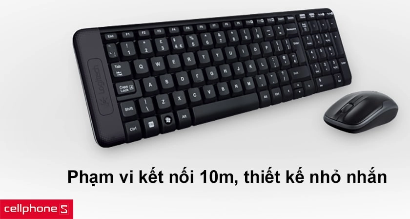 Combo bàn phím + chuột không dây Logitech MK220
