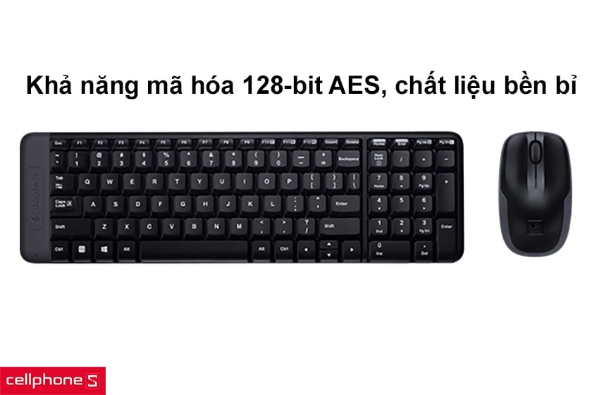 Combo bàn phím + chuột không dây Logitech MK220