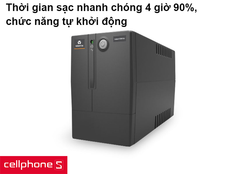 Thời gian sạc nhanh chóng 4 giờ 90%, chức năng tự khởi động