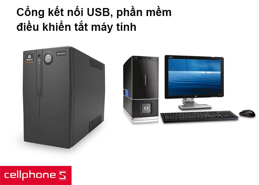 Cổng kết nối USB, phần mềm điều khiển tắt máy tính