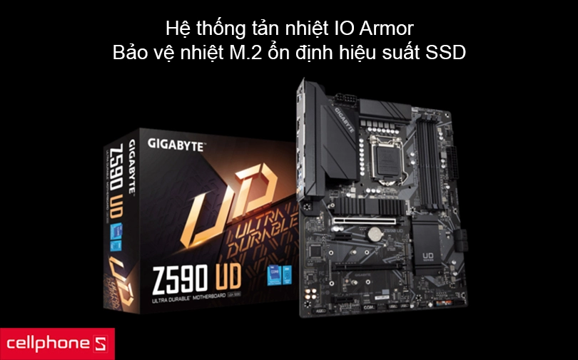 Bo mạch chủ GIGABYTE Z590 UD AC – Công nghệ tản nhiệt hiện đại, thông minh