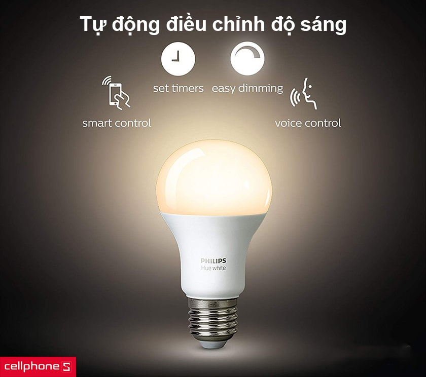 Bóng đèn thông minh Philips Hue White Ambiance E27 