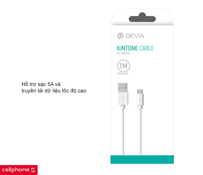 Đánh giá Cáp USB-A to Type-C Devia Kintone Series 1M