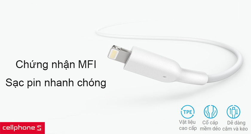 Hỗ trợ truyền tải dữ liệu và sạc pin nhanh chóng, tương thích nhiều củ sạc