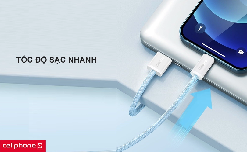 Cáp Baseus Dynamic USB-A to lightning dài 2m