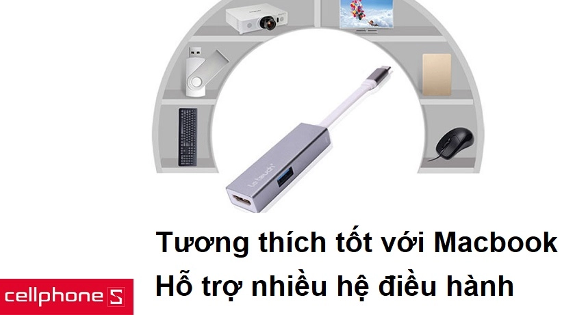 Tương thích tốt với Macbook, hỗ trợ nhiều hệ điều hành