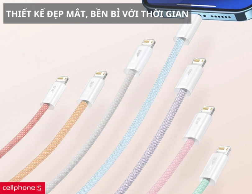 Cáp Baseus Dynamic USB-A to Lightning 1M