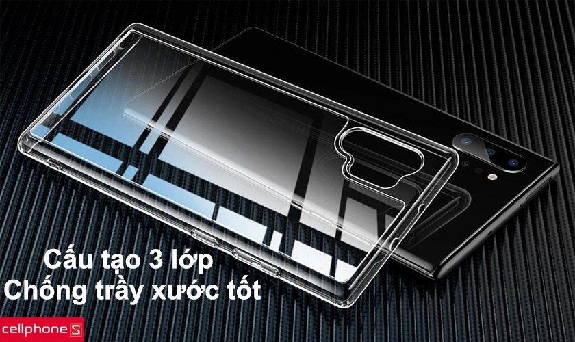 Cấu tạo từ 3 lớp với 3 chất liệu cao cấp, chống trầy xước tốt