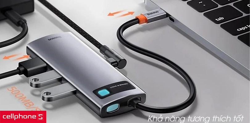 8 cổng tiện lợi, khả năng tương thích tốt