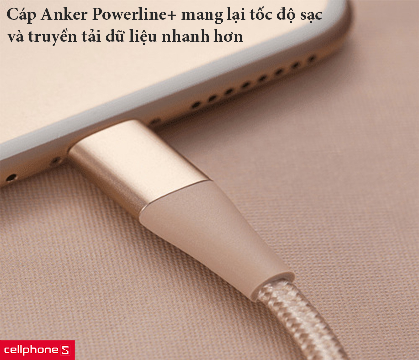 Cáp Anker Powerline+ A8121 mang lại tốc độ sạc và truyền tải dữ liệu nhanh hơn