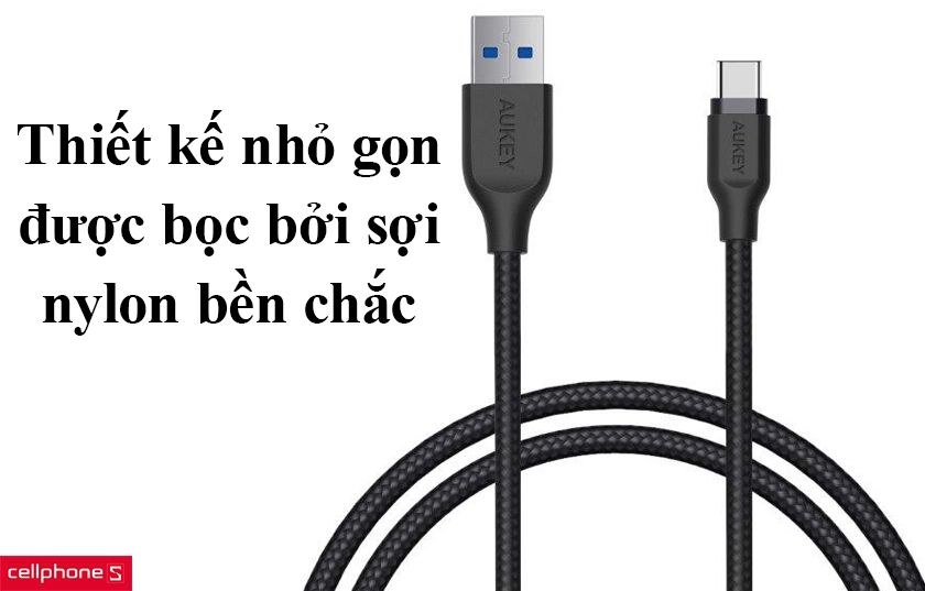 Thiết kế đơn giản, bền bỉ với chất liệu Nylon bao bọc bên ngoài