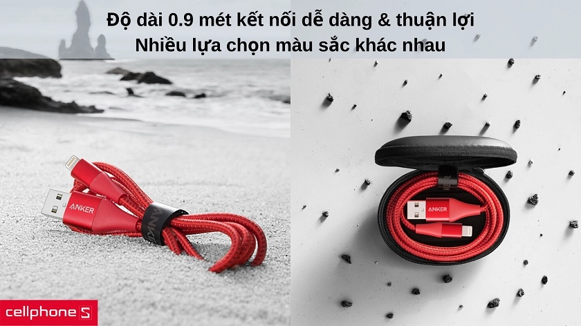 Độ dài 0.9 mét, nhiều màu sắc thể hiện chất riêng cho phụ kiện