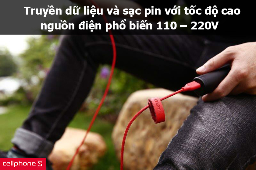 Truyền dữ liệu và sạc pin với tốc độ cao, ổn định