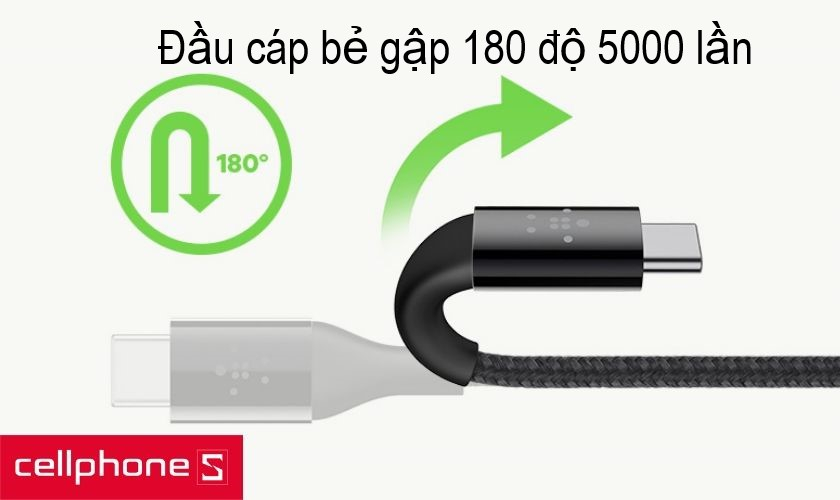 gập được 180 độ trên 5000 lần
