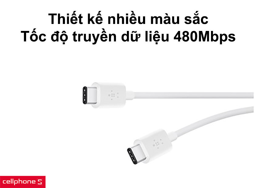 Thiết kế nhiều màu sắc cùng tốc độ truyền dữ liệu ấn tượng 480Mbps