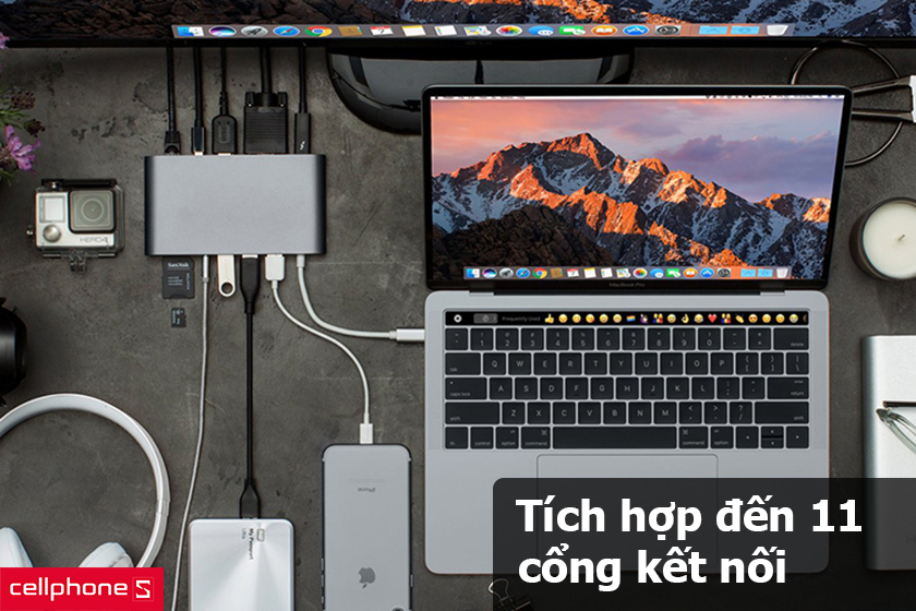 Tích hợp đến 11 cổng kết nối