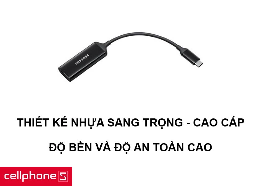 Thiết kế bằng nhựa và cao su thân thiện cùng độ bền và độ an toàn cao