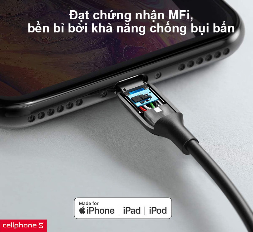 Cáp Anker PowerLine III Lightning (3FT/0.9M) A8812