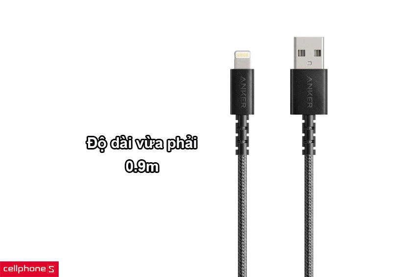 Chất liệu cao cấp bền bỉ với độ dài vừa phải 0.9m