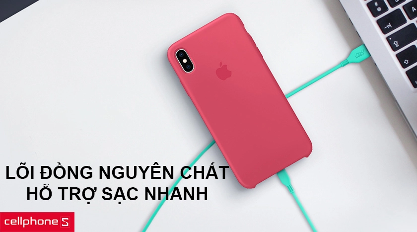 Lõi đồng nguyên chất, hỗ trợ sạc nhanh