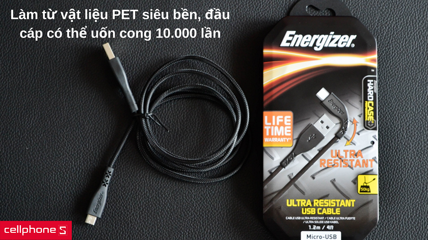 Làm từ chất liệu siêu bền, có thể uốn cong lên đến 10.000 lần