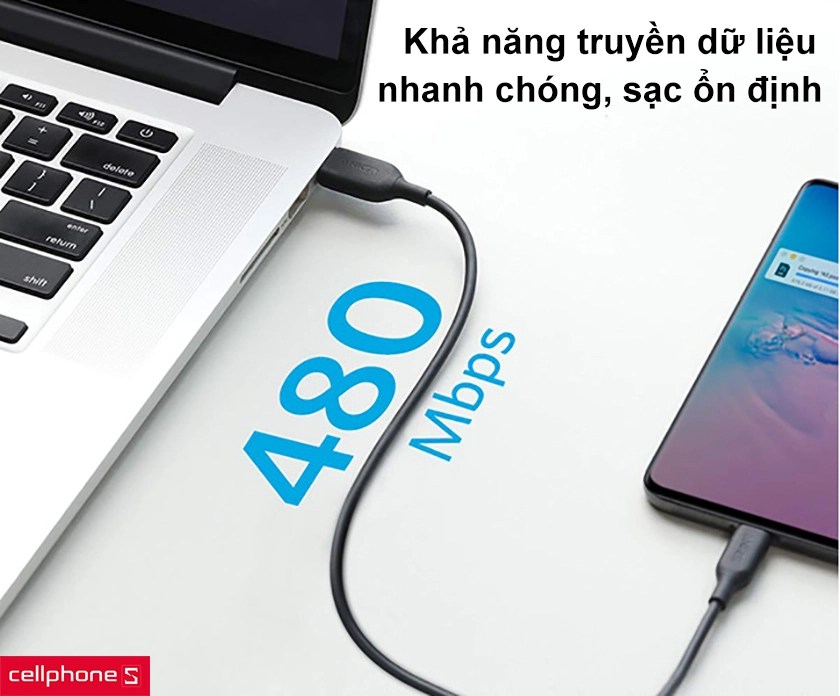 Khả năng truyền dữ liệu nhanh chóng đạt 480Mbps