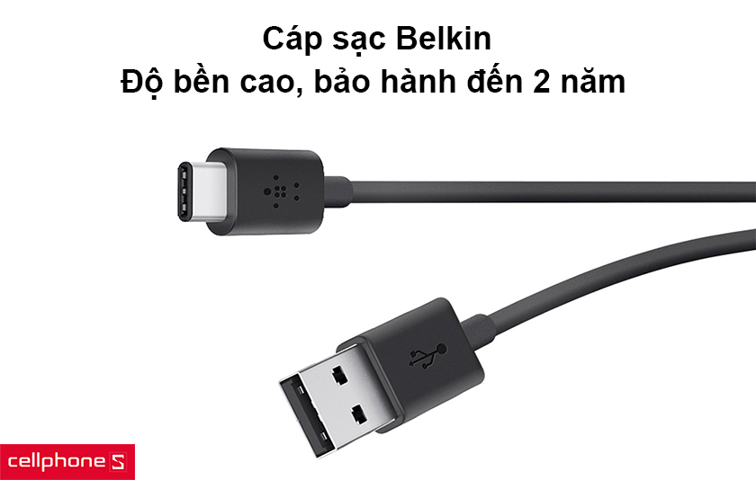 Cáp sạc Belkin - Độ bền cao, bảo hành đến 2 năm