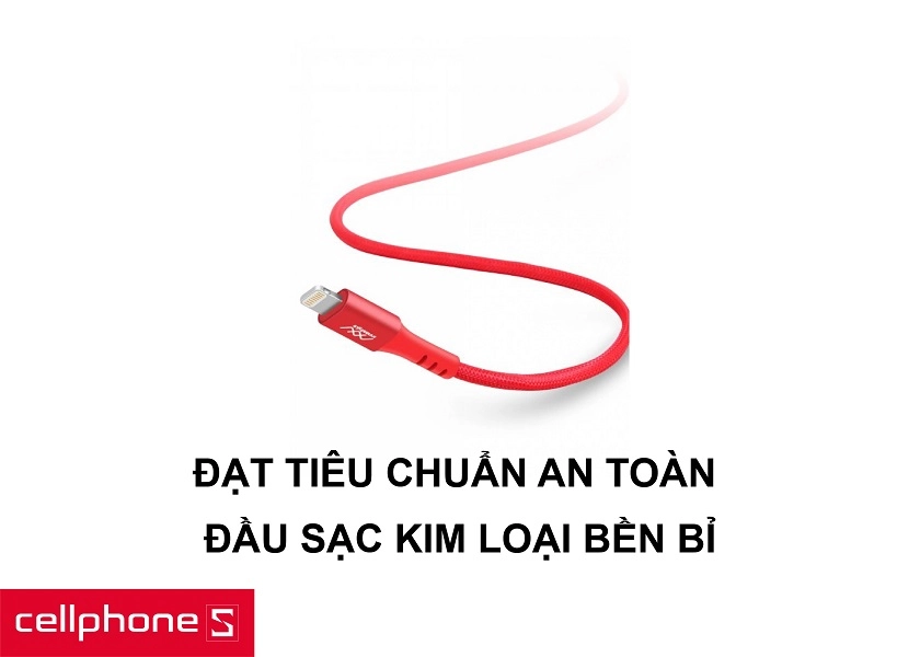 Đạt các tiêu chuẩn an toàn về cháy nổ quốc tế cùng đầu sạc kim loại bền bỉ, chống gỉ