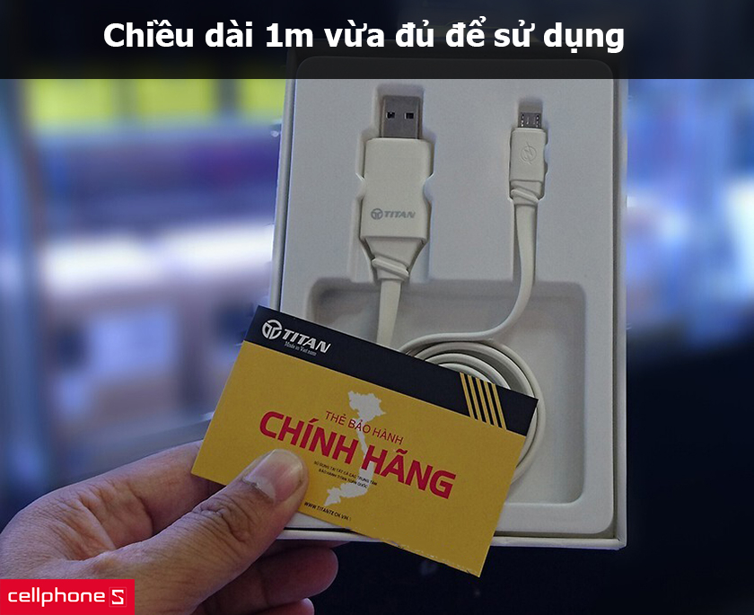 Chiều dài 1m vừa đủ để sử dụng