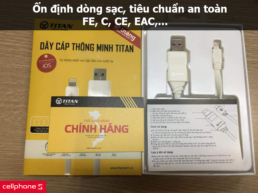 Ổn định dòng sạc, đạt tiêu chuẩn chứng nhận an toàn