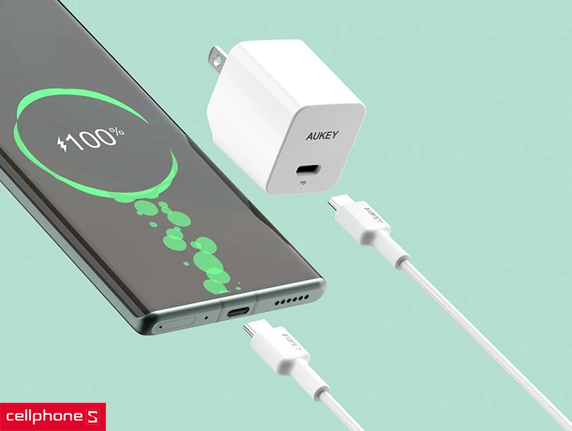 Khả năng truyền tải cáp USB-C to USB-C 0.9m Aukey CB-CD45