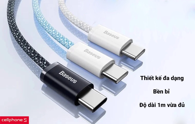 Thiết kế đa dạng, cực bền bỉ với độ dài 1m vừa đủ