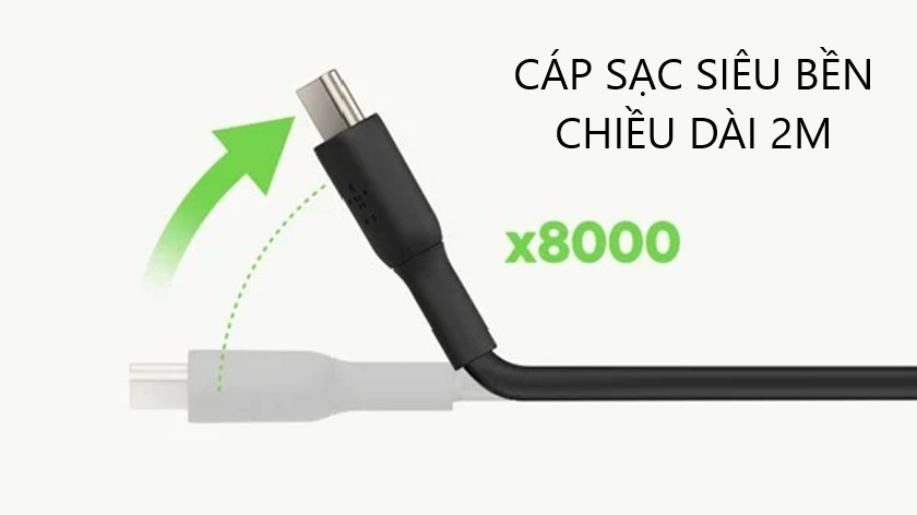 Cáp sạc siêu bền, chiều dài 2m