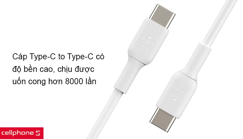 Cáp siêu bền đạt chứng chỉ USB-IF có thể uốn cong hơn 8000 lần