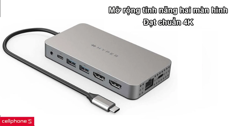 Mở rộng tính năng hai màn hình đạt chuẩn 4K cho mọi nguồn