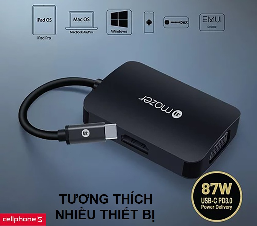 Hỗ trợ đa nền tảng, tương thích với hầu hết thiết bị