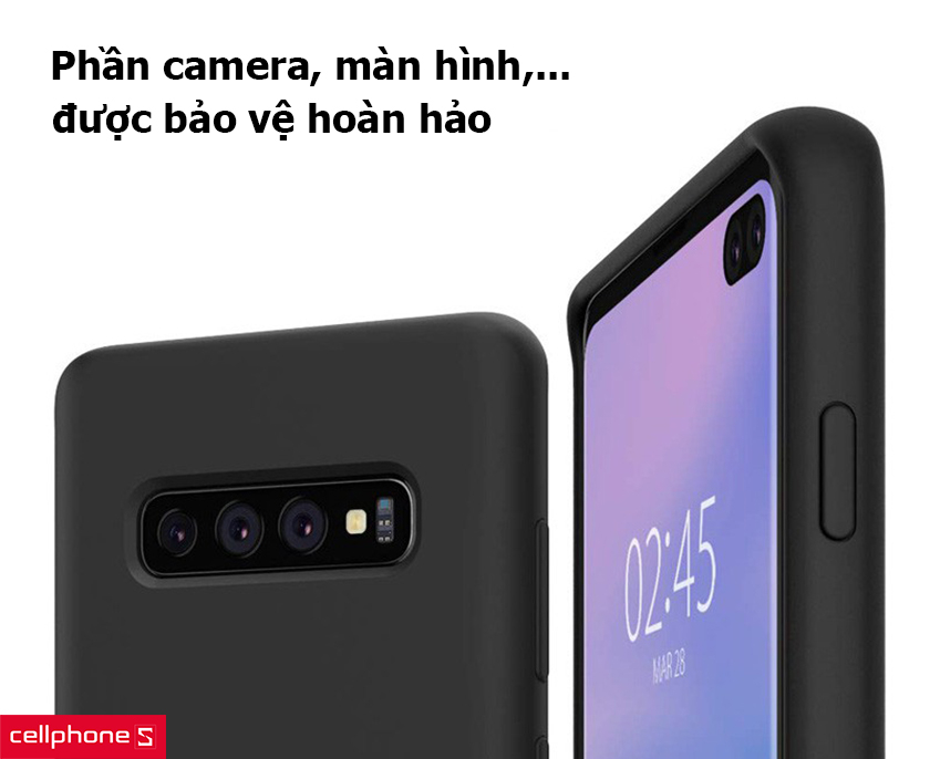 Phần camera và màn hình được bảo vệ hoàn hảo