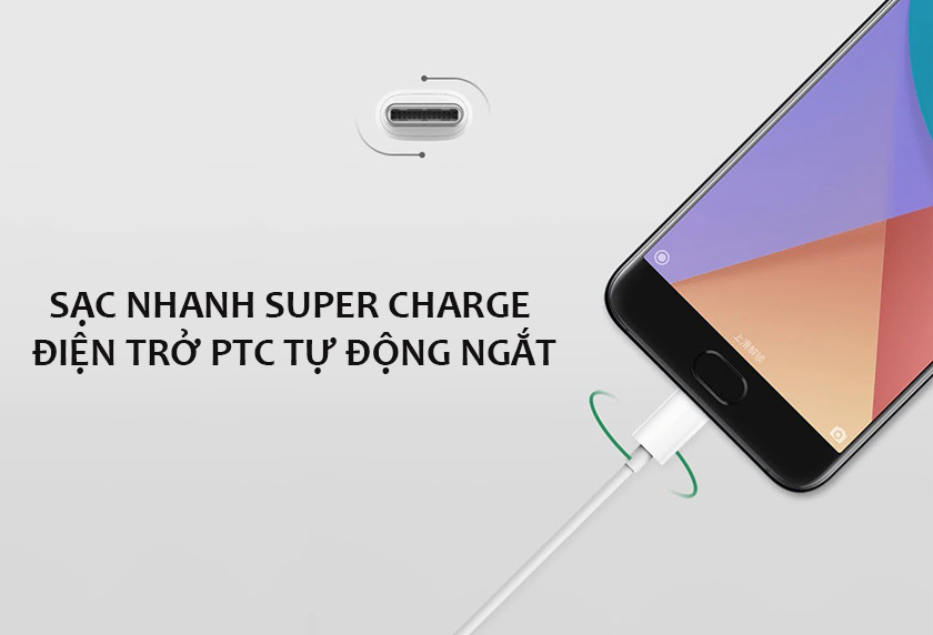 Hỗ trợ sạc nhanh lên đến 5A, an toàn khi sử dụng