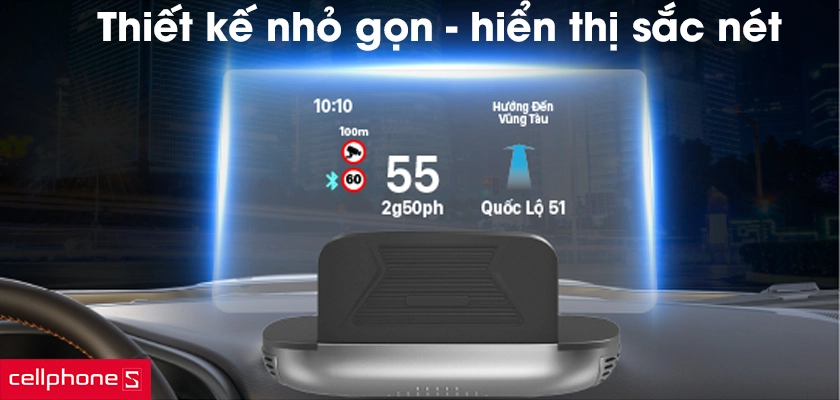 Thiết kế nhỏ gọn, màn hình hiển thị sắc nét