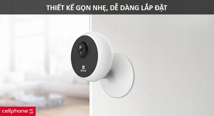 Thiết kế gọn nhẹ, trọng lượng 96g, dễ dàng lắp đặt