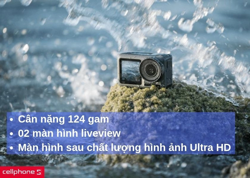 Thiết kế nhỏ gọn, 2 màn hình liveview