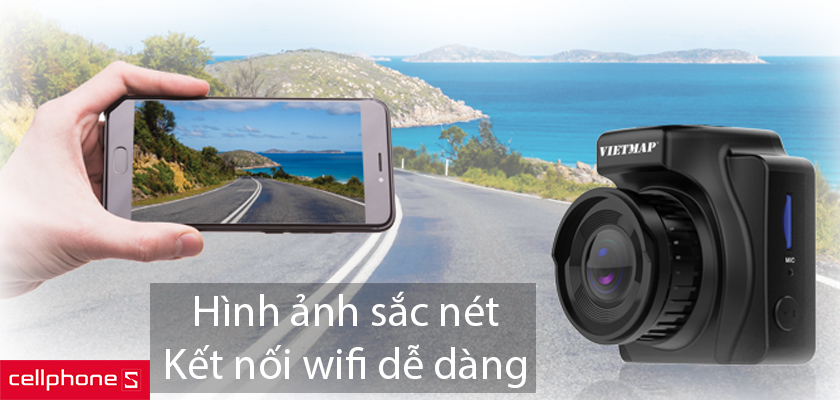 Ghi hình sắc nét, kết nối wifi dễ dàng