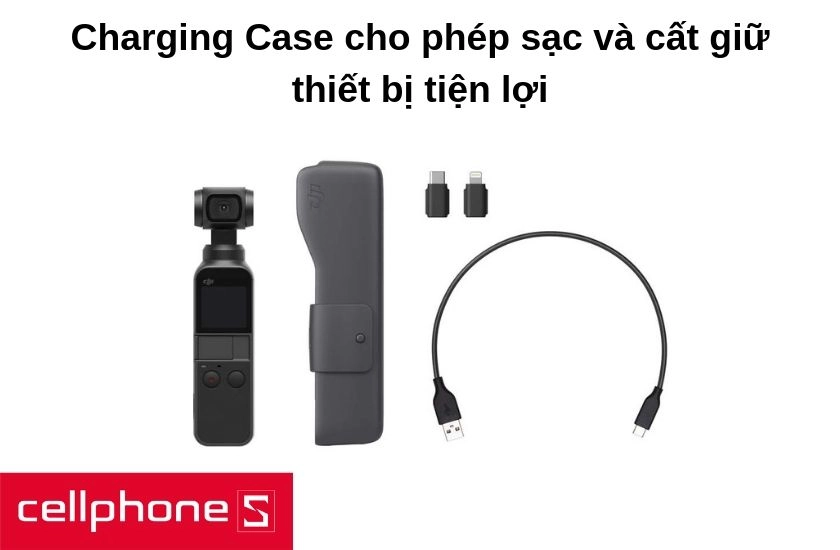 sản phẩm còn có bộ hộp đựng Charging Case cho phép sạc và cất giữ thiết bị